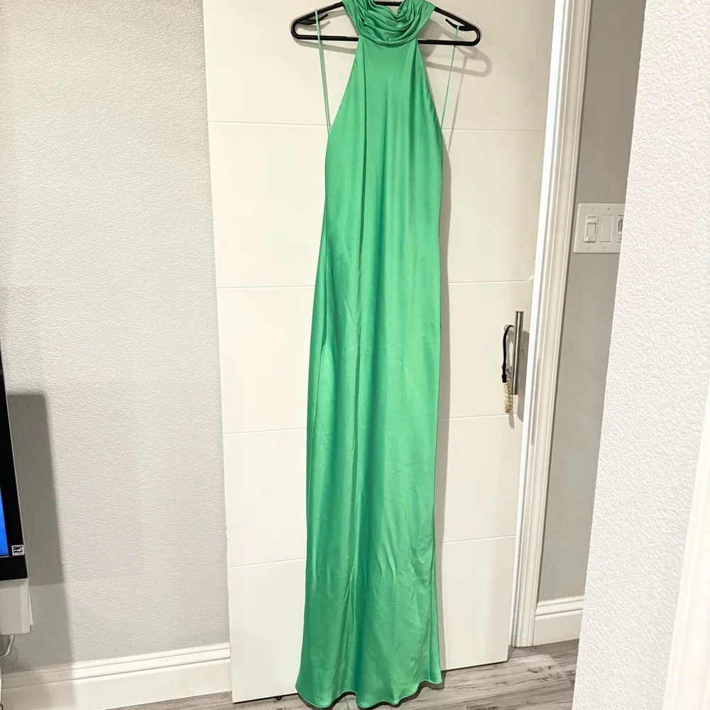Ramy Brook Tatiana Gown Size 0 Green $695 MSRP - Picture 3 of 9